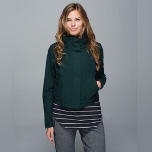 lululemon athletica Dark Green Cropped Jacket